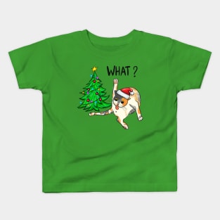 What? Cat Christmas Kids T-Shirt